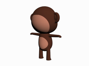 cartoon monkey character 3D मॉडल