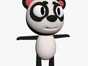 personaggio del panda dei cartoni animati Modello 3D