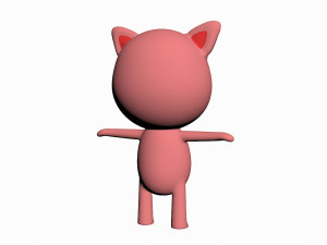 cartoon pig character 3D Модель