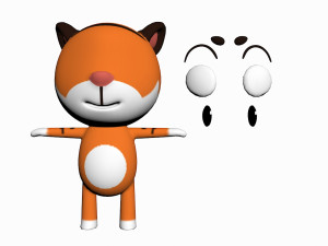 cartoon animal character pack 3D मॉडल