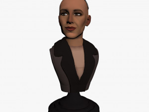 robot sophia bust Modèle 3D