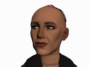 robot sophia bust 3D Model