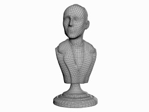 robot sophia bust 3D Model