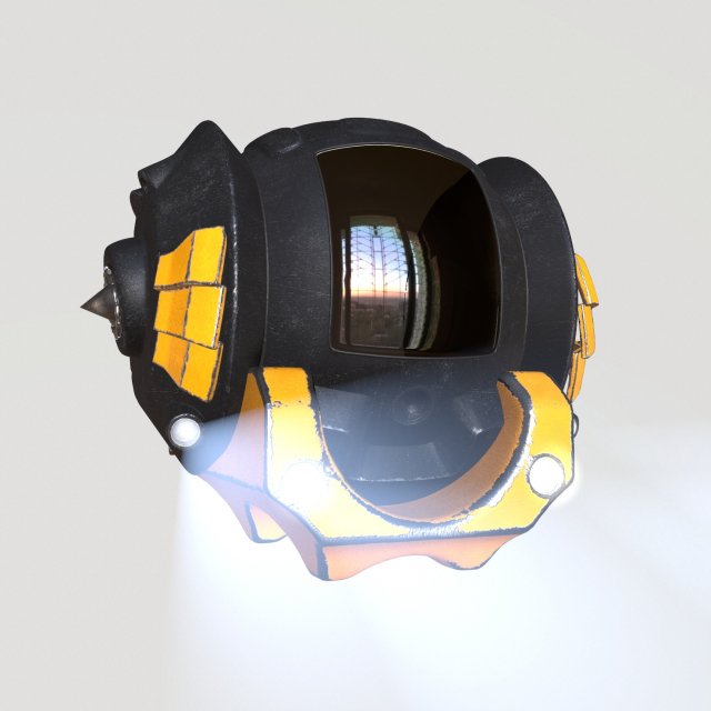 submarine Model 3D .c4d .max .obj .3ds .fbx .stl .blend 