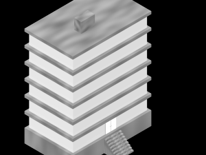 simple building 3D Model