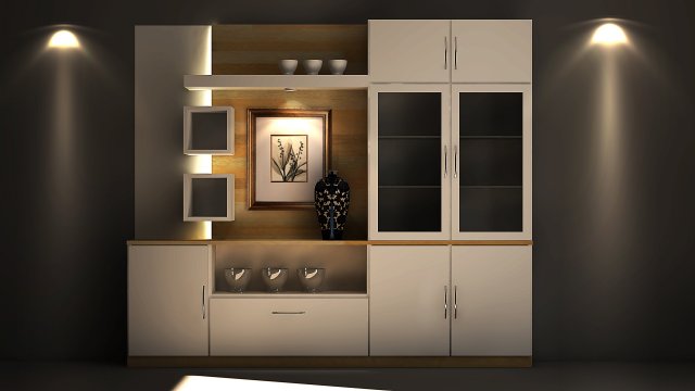 dining storage 3D Model .c4d .max .obj .3ds .fbx .stl .blend 