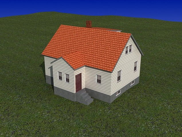 old house Modelo 3D .c4d .max .obj .3ds .fbx .stl .blend