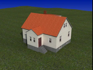 vecchia casa Modello 3D