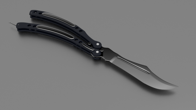 CSGO butterfly knife by Szeez, Download free STL model