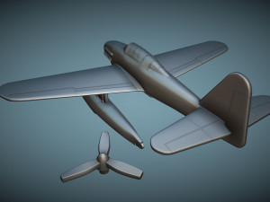 Aichi M6A1 Seiran - 3D Printable Model 3D प्रिंट मॉडल