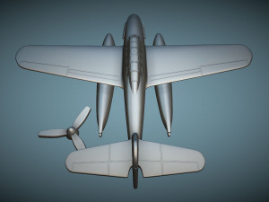 Aichi M6A1 Seiran - 3D Printable Model 3D प्रिंट मॉडल