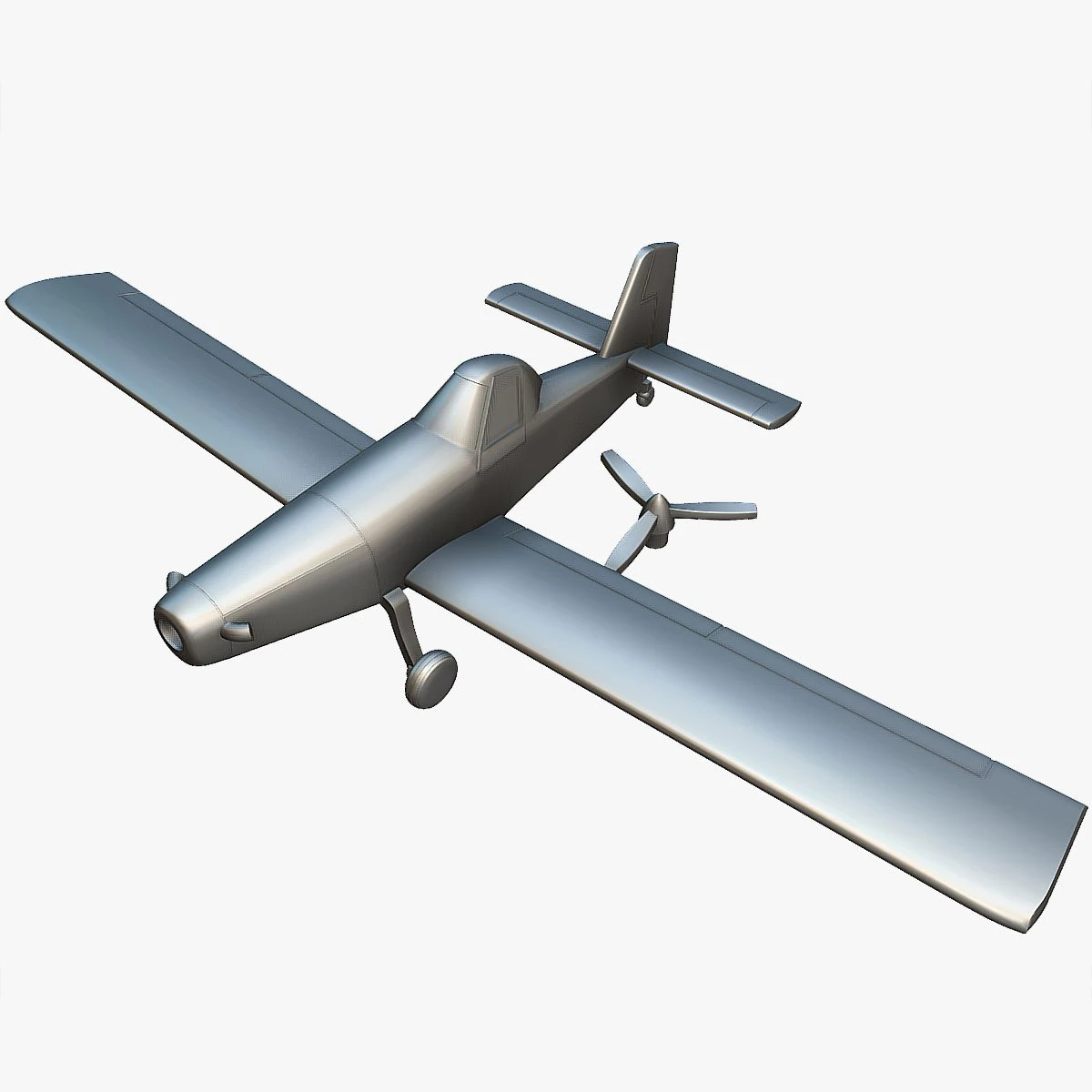 Air Tractor AT-402B - 3D Printable Model 3D Print Model .c4d .max .obj .3ds .fbx .stl .blend 
