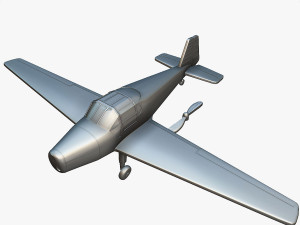 Bucker Bu-181 Bestmann - 3D Printable Model 3D Print Model