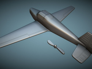 Bucker Bu-181 Bestmann - 3D Printable Model 3D Baskı Modeli