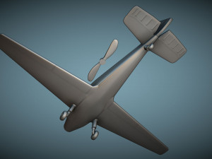 Bucker Bu-181 Bestmann - 3D Printable Model 3D Baskı Modeli