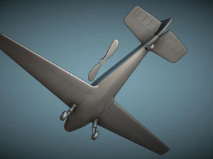 Bucker Bu-181 Bestmann - 3D Printable Model 3D Print Model