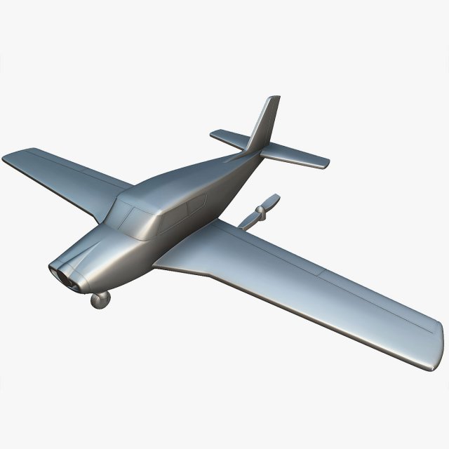 Piper PA-24 Comanche - 3D Printable Model 3D 프린트 모델 .c4d .max .obj .3ds .fbx .stl .blend 