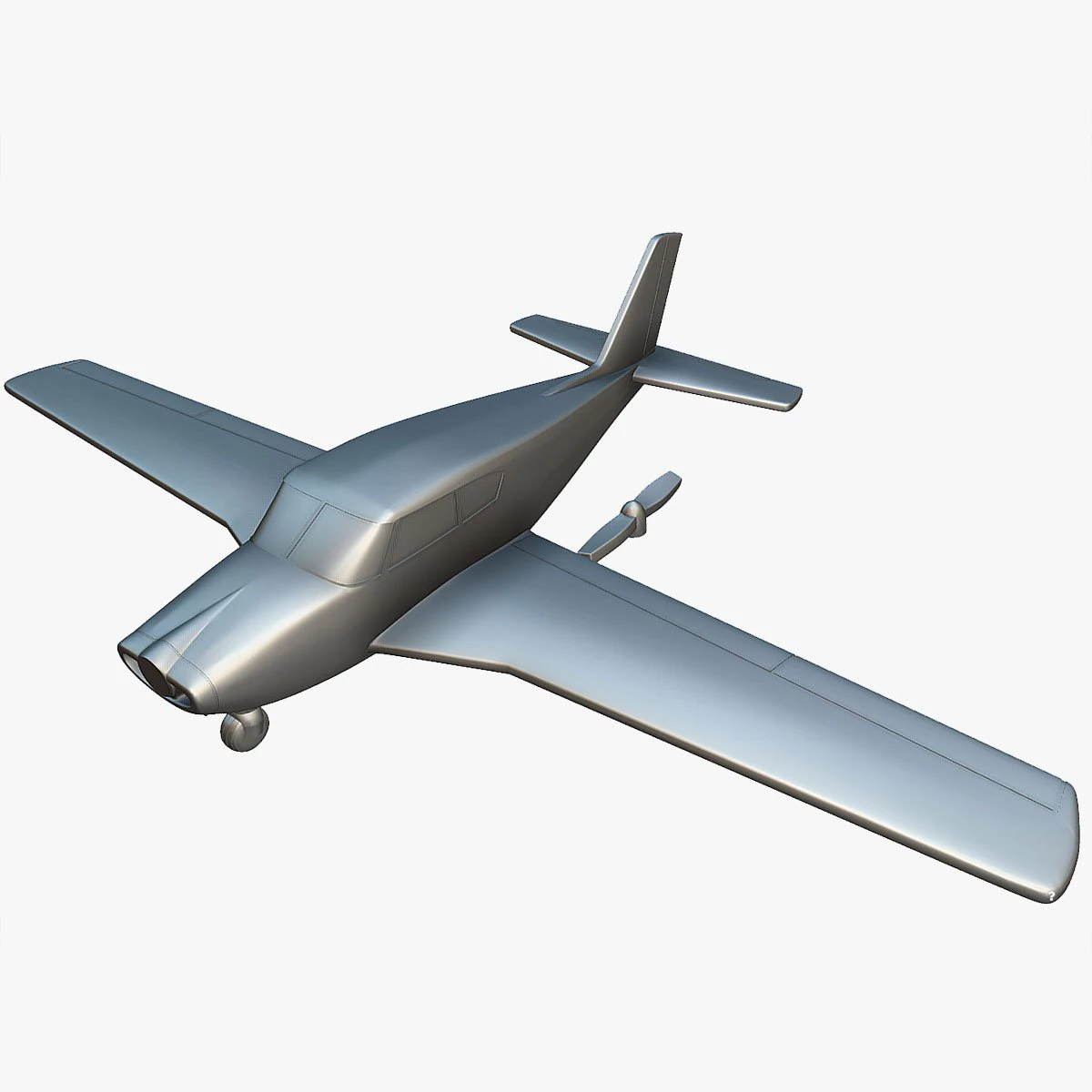 Piper PA-24 Comanche - 3D Printable Model 3D Print Model .c4d .max .obj .3ds .fbx .stl .blend