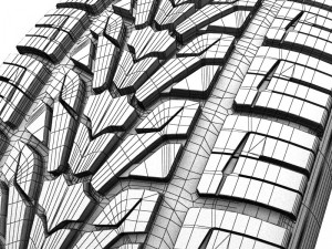 suv tire 285-60r18 3D 模型