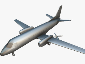 Saab 340A - 3D Printable Model 3D Print Model