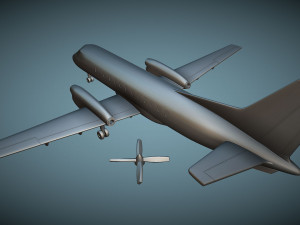 Saab 340A - 3D Printable Model Modello di stampa 3D