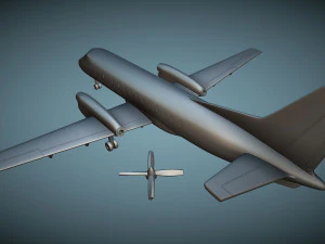 Saab 340A - 3D Printable Model 3D Print Model
