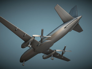 Saab 340A - 3D Printable Model Modello di stampa 3D