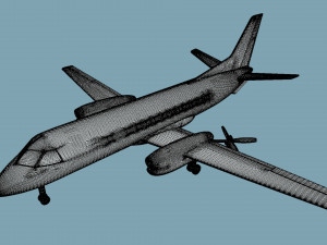 Saab 340A - 3D Printable Model Modello di stampa 3D