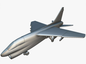 Vought LTV A-7E Corsair II - 3D Printable Model Modèles 3D en vedette
