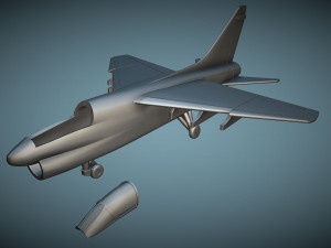Vought LTV A-7E Corsair II - 3D Printable Model 3D Baskı Modeli