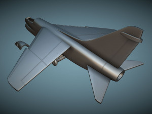 Vought LTV A-7E Corsair II - 3D Printable Model 3D Baskı Modeli