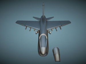 Vought LTV A-7E Corsair II - 3D Printable Model 3D Baskı Modeli
