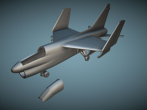 Vought LTV A-7E folded wings - 3D Printable Modèles 3D en vedette