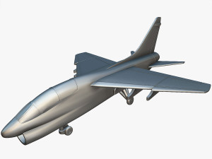 Vought LTV TA-7C Corsair II - 3D Printable Model 3D Print Model