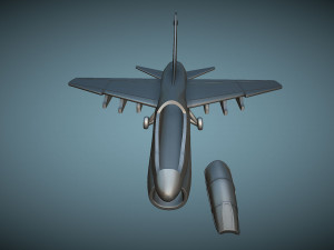 Vought LTV TA-7C Corsair II - 3D Printable Model 3D Принт Модель