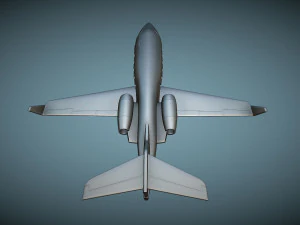Learjet 55 - 3D 인쇄 가능 모델 3D 프린트 모델