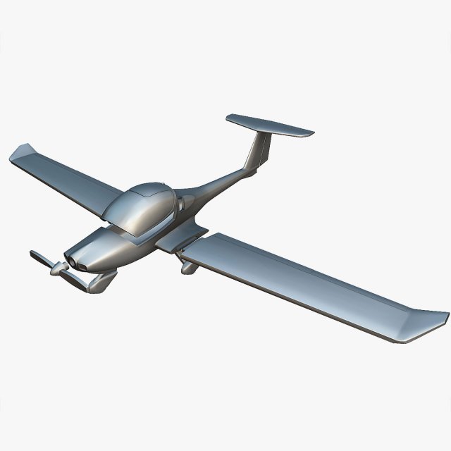 Diamond DA20 Katana Eclipse - 3D Printable Model 3Dプリントモデル .c4d .max .obj .3ds .fbx .stl .blend 