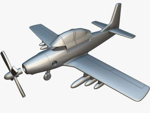 North American YAT-28E Trojan - 3D Printable Model 3D Print Model