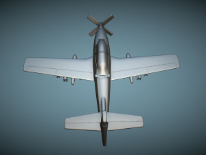 North American YAT-28E Trojan - 3D Printable Model 3D 프린트 모델