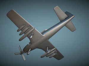 North American YAT-28E Trojan - 3D Printable Model 3D Print Model