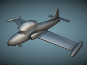 BAC Jet Provost T5A - 3D Printable Model Modèles 3D en vedette