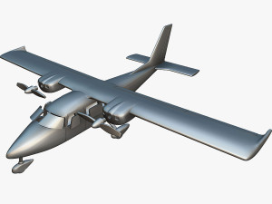 Partenavia P-68C Victor - 3D Printable Model 3D Print Model