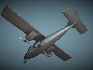 Partenavia P-68C Victor - 3D Printable Model Modelo de Impressão 3D