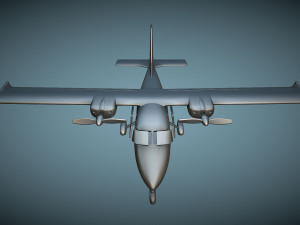 Partenavia P-68C Victor - 3D Printable Model Modelo de Impressão 3D