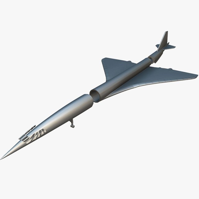 Boeing 2707-300 - 3D Printable Model Modèles 3D en vedette .c4d .max .obj .3ds .fbx .stl .blend 