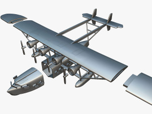 Sikorsky S-40 - 3D Printable Model 3Dプリントモデル