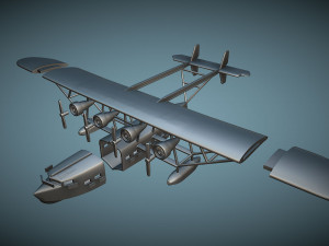 Sikorsky S-40 - 3D Printable Model Model do druku 3D
