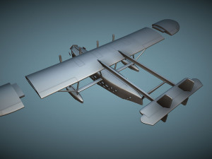 Sikorsky S-40 - 3D Printable Model Model do druku 3D