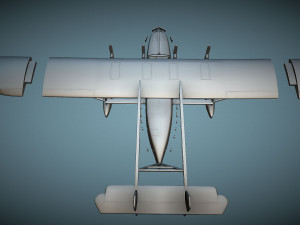 Sikorsky S-40 - 3D Printable Model Model do druku 3D