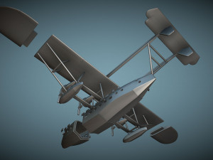 Sikorsky S-40 - 3D Printable Model Model do druku 3D
